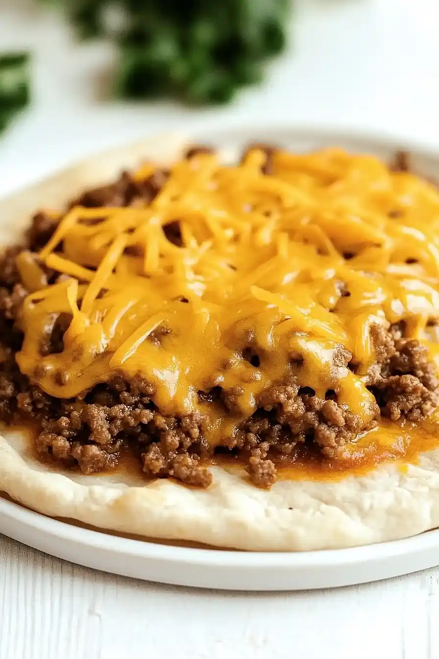 smash burger flatbread