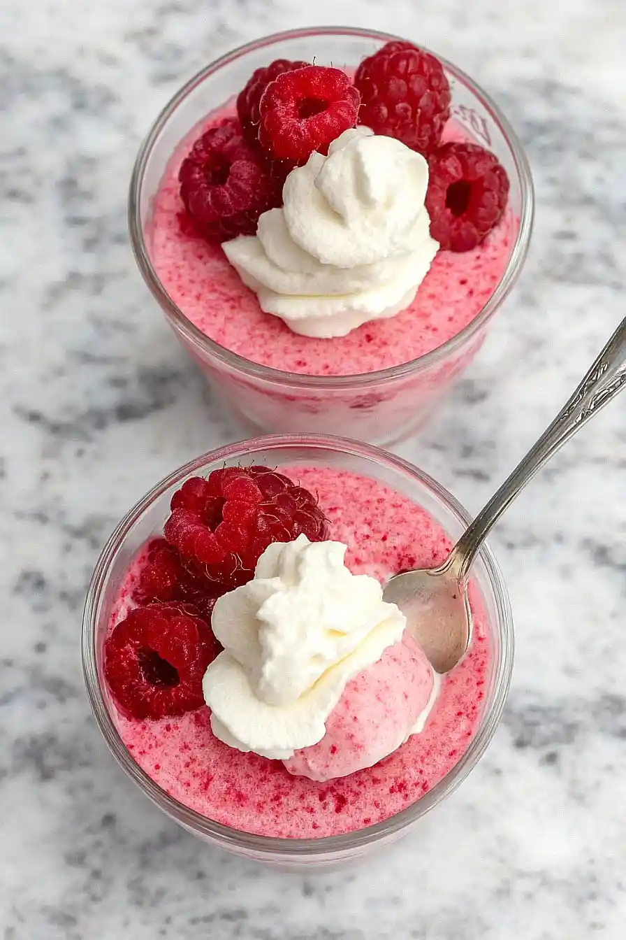 raspberry mousse