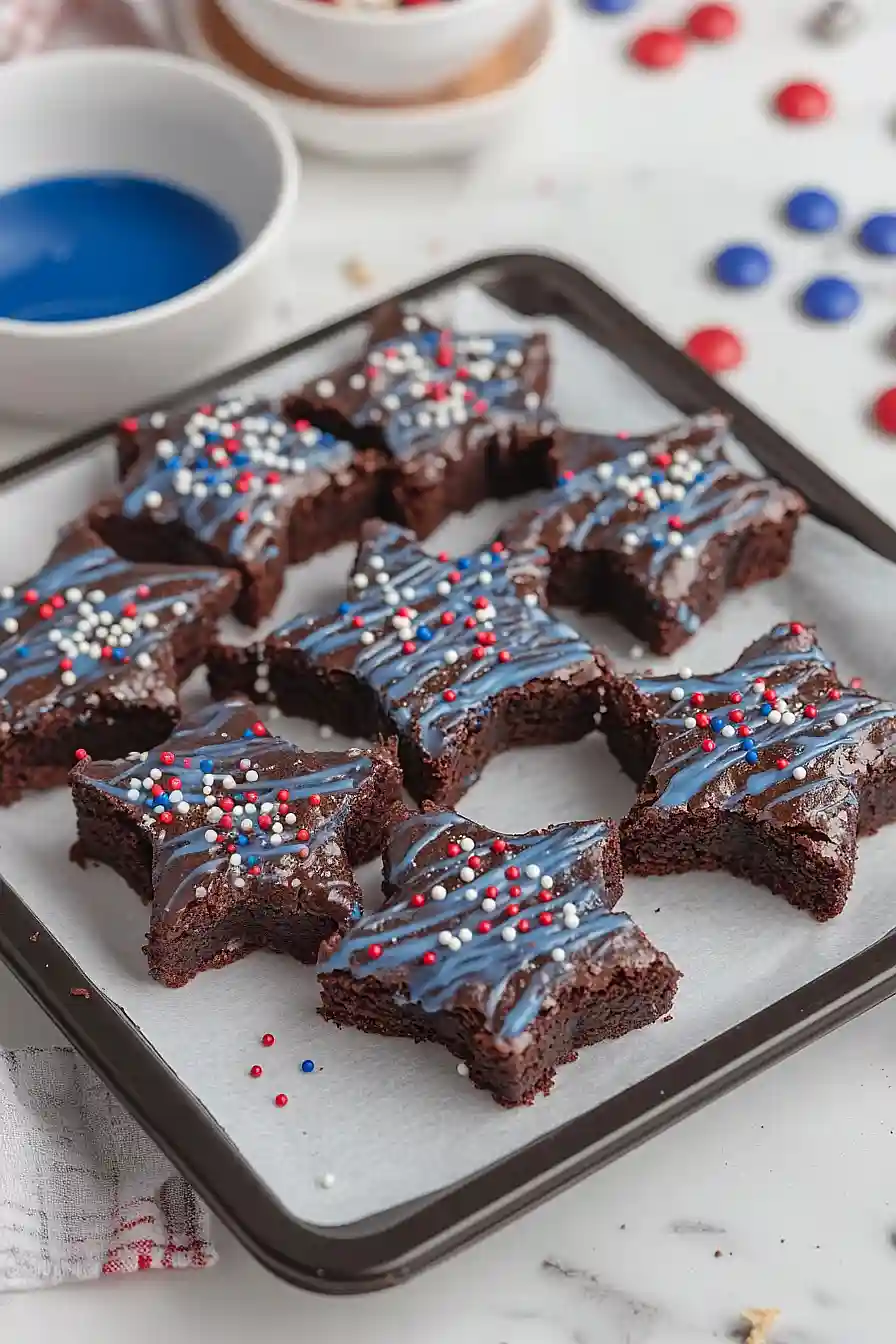 Star-spangled brownies
