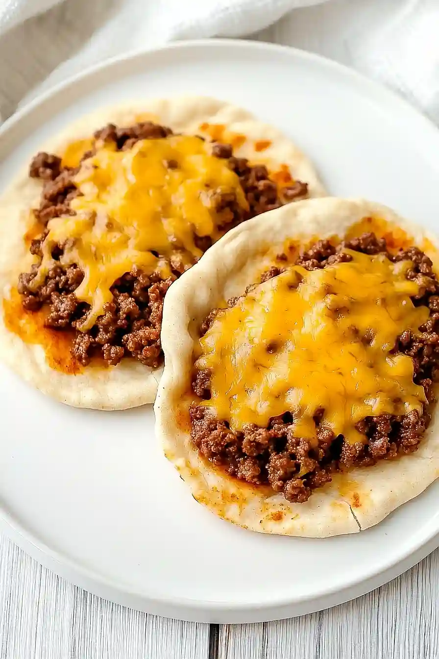 smash burger flatbread