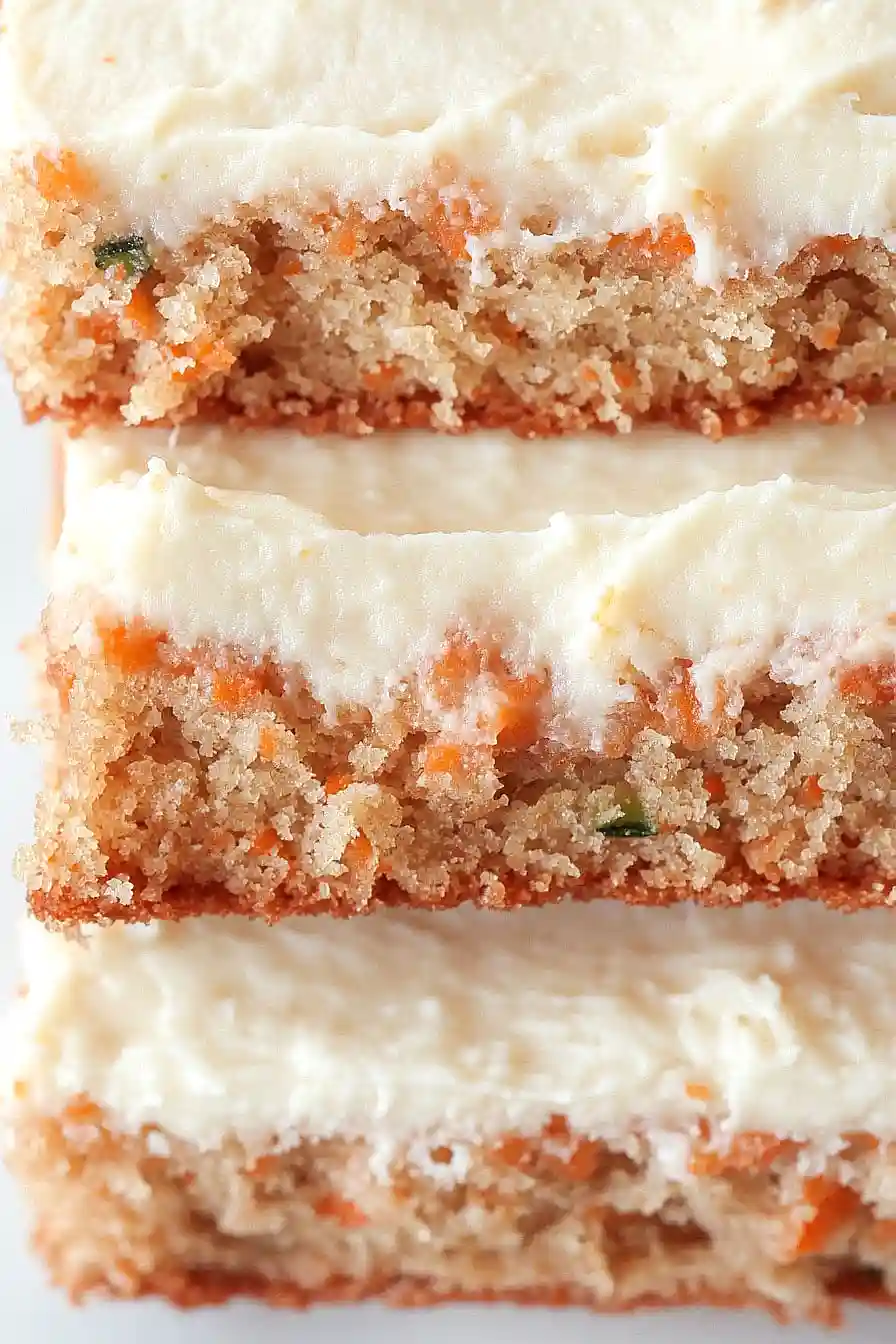 zucchini carrot cake with cream cheese icing