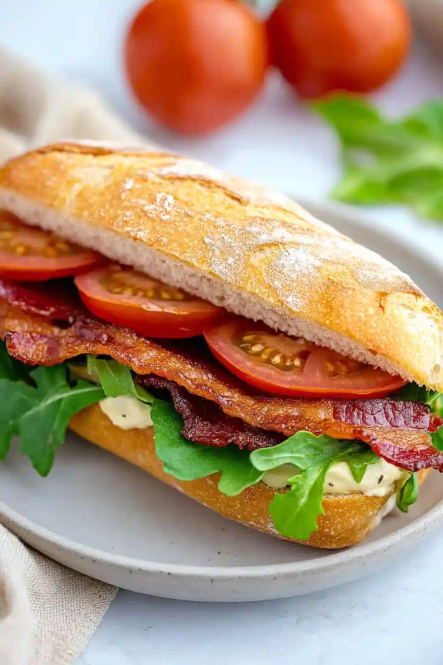 blt sandwich on ciabatta