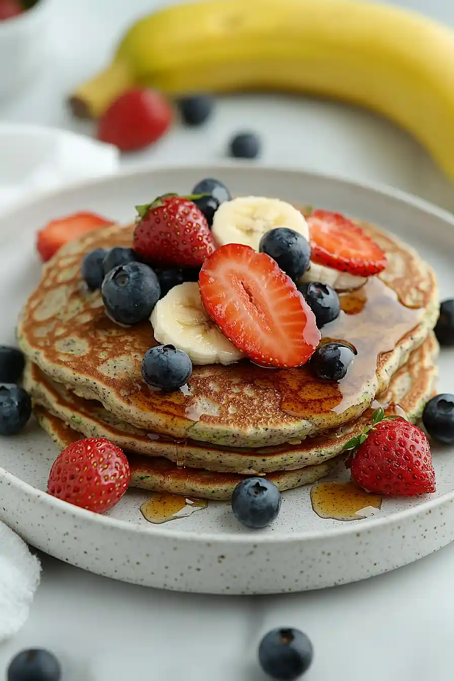 high protein zucchini pancakes