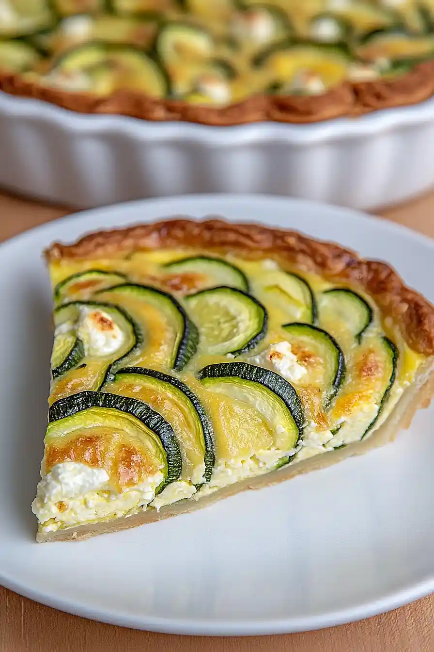 zucchini feta cheese quiche
