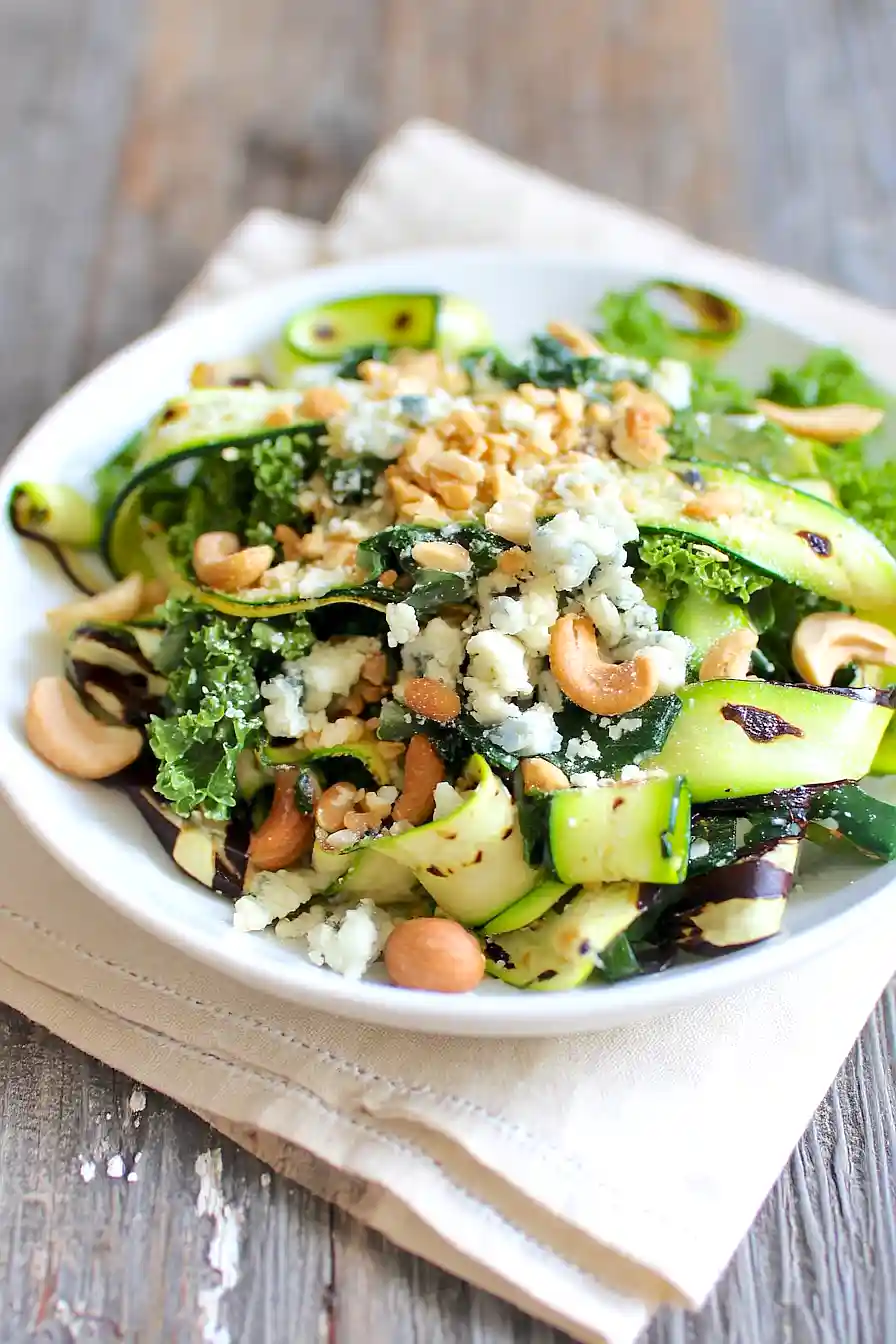 kale and zucchini salad