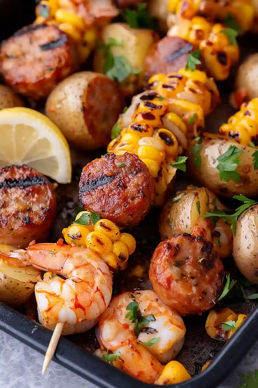 seafood boil kabobs