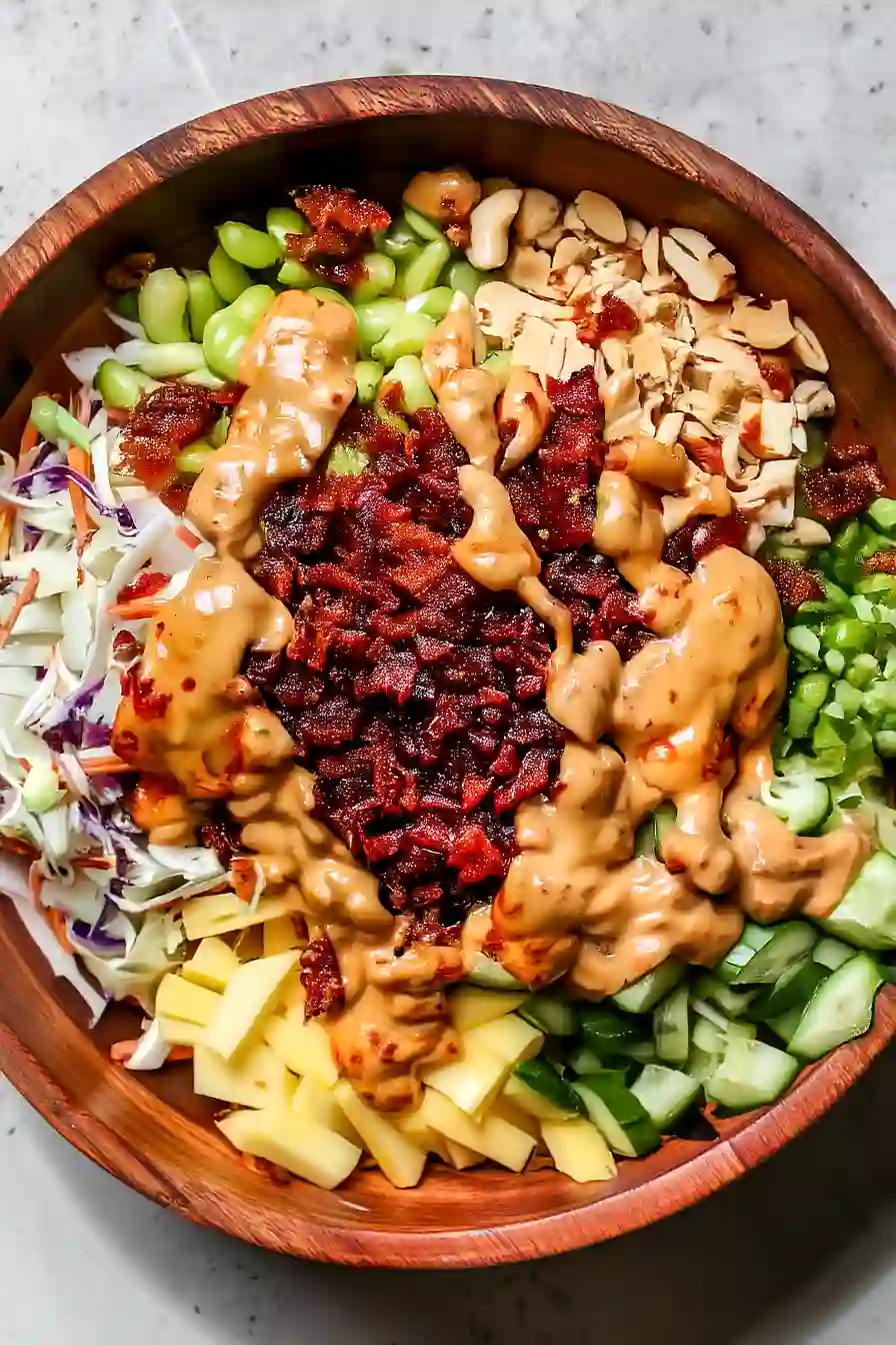crispy rice salad with chili crisp