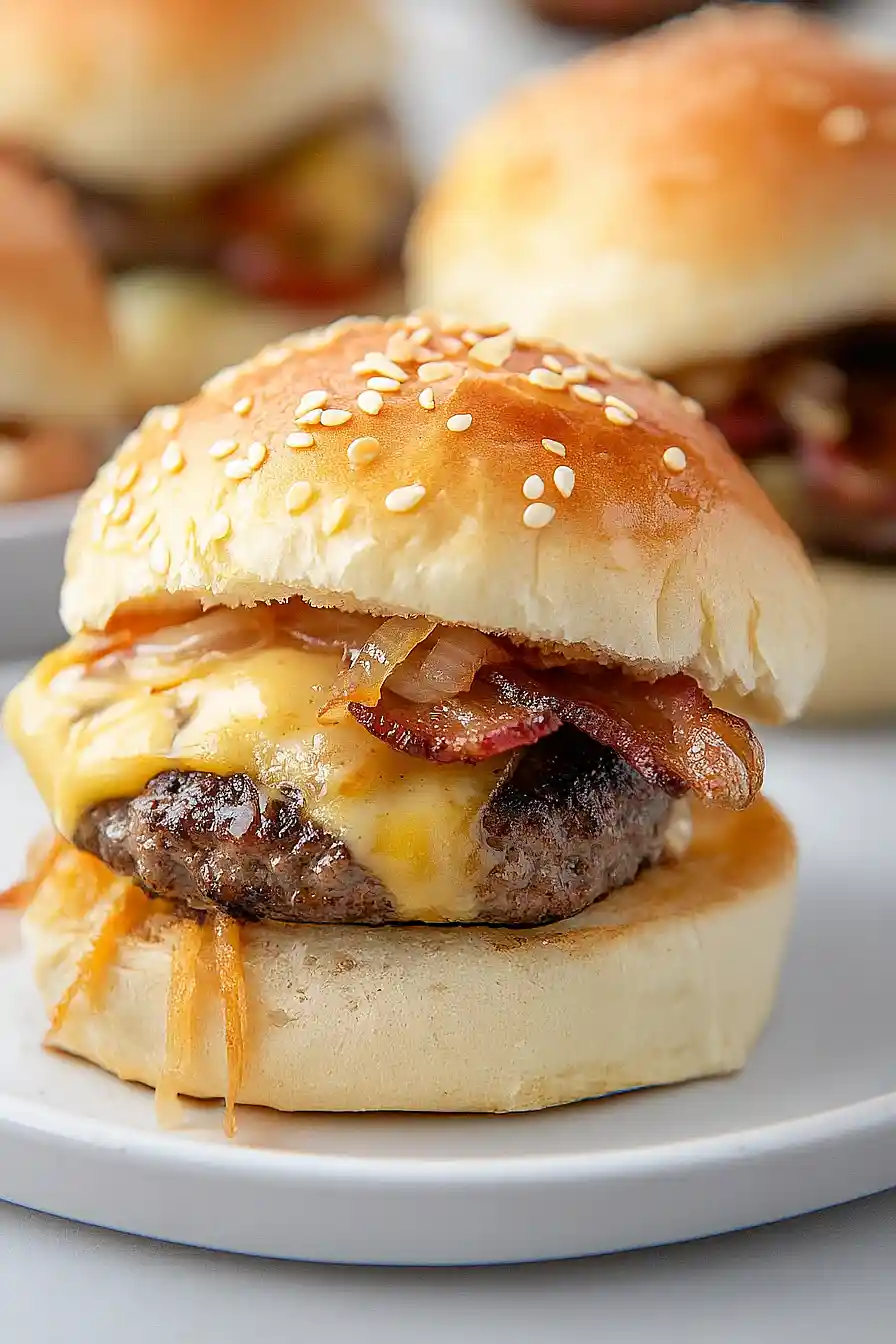 hawaiian rolls smash burger sliders