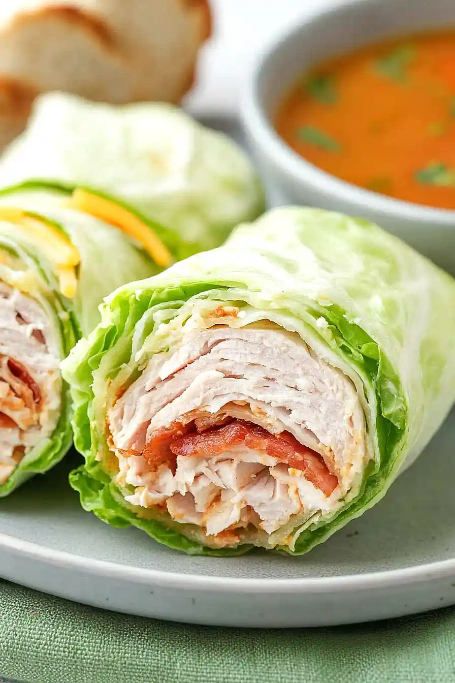 turkey bacon cheese wraps