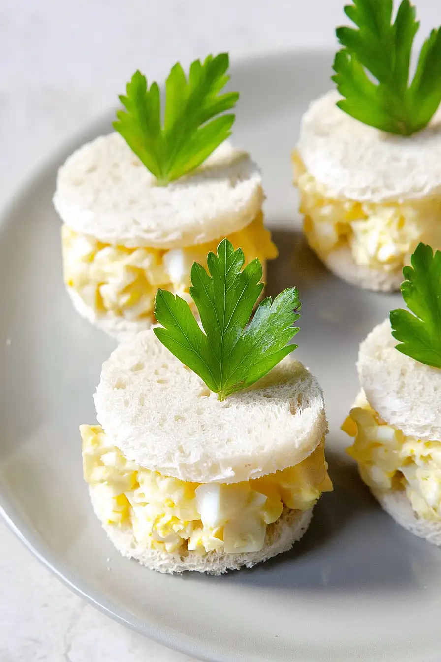egg salad tea sandwiches