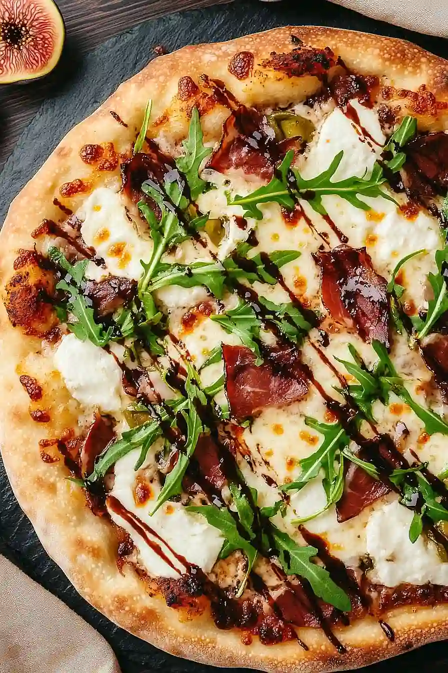 fig jam and prosciutto pizza