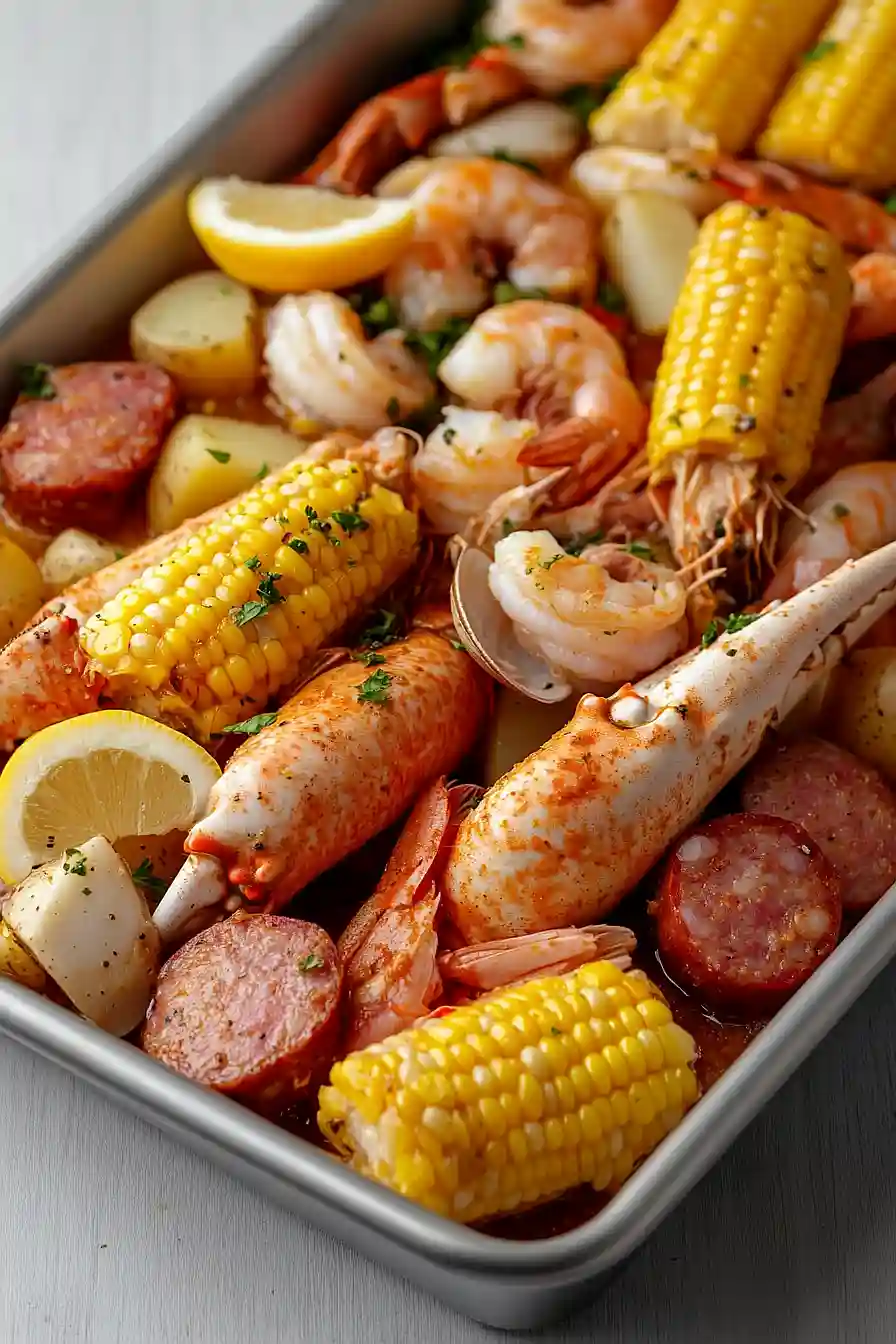 seafood boil with old bay seasoning