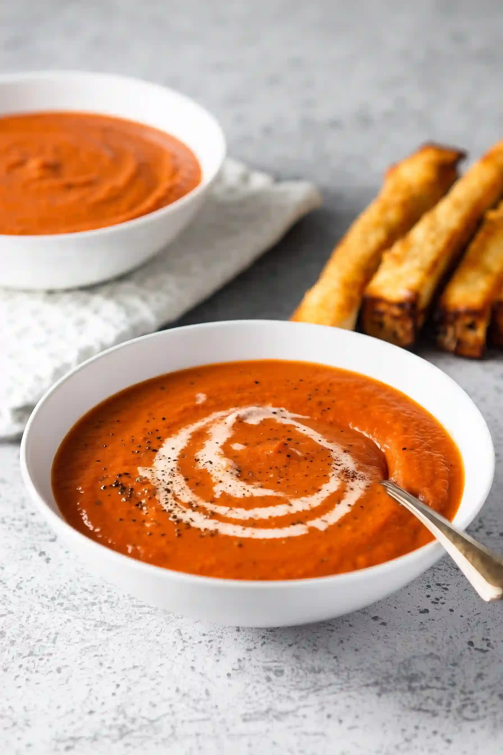 tomato bisque with grilled cheese