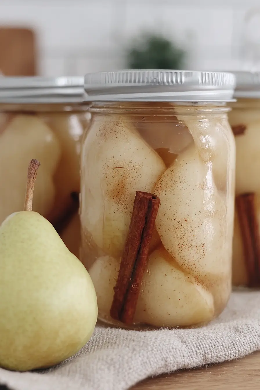 canning cinnamon pears