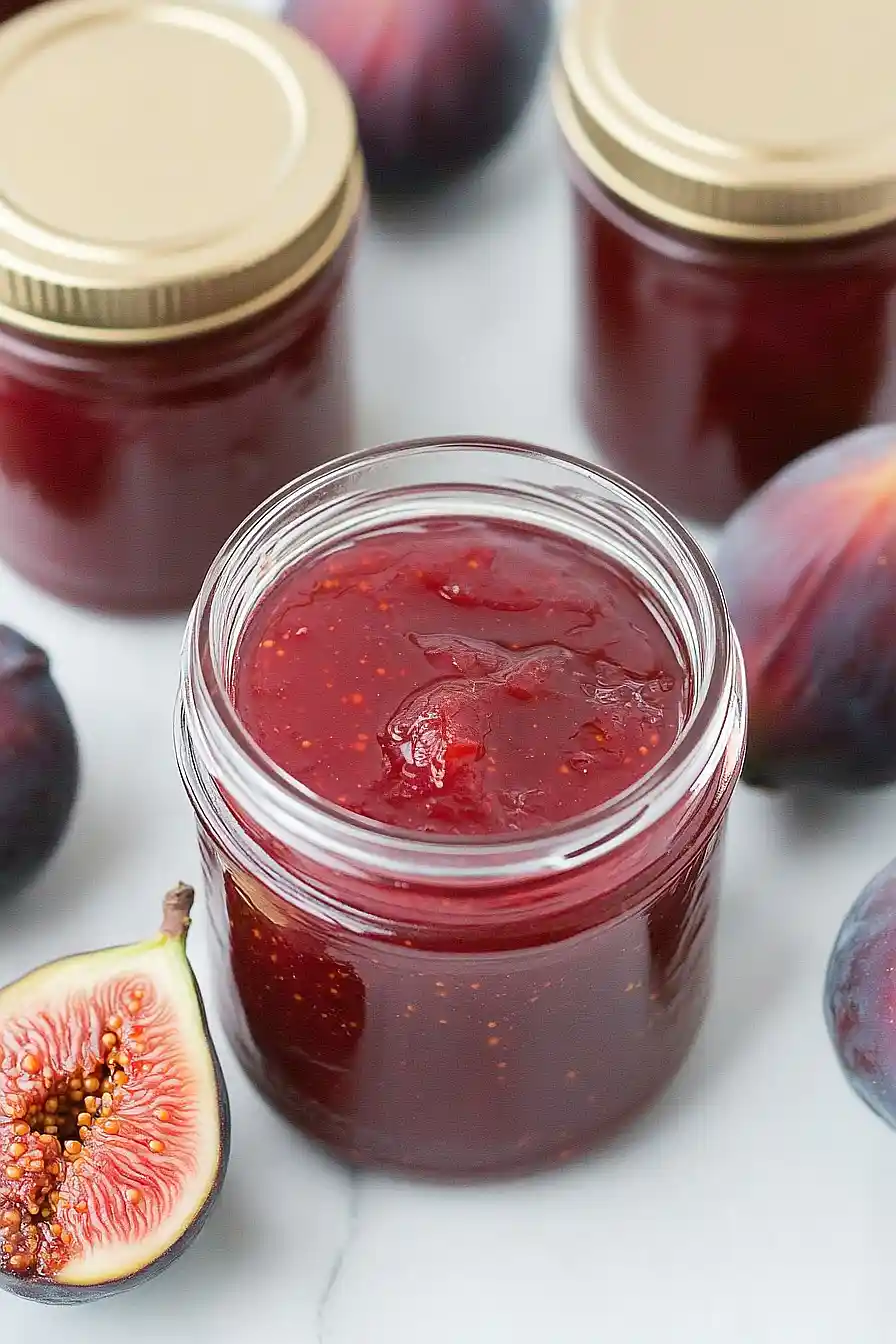 fig jam with strawberry jello