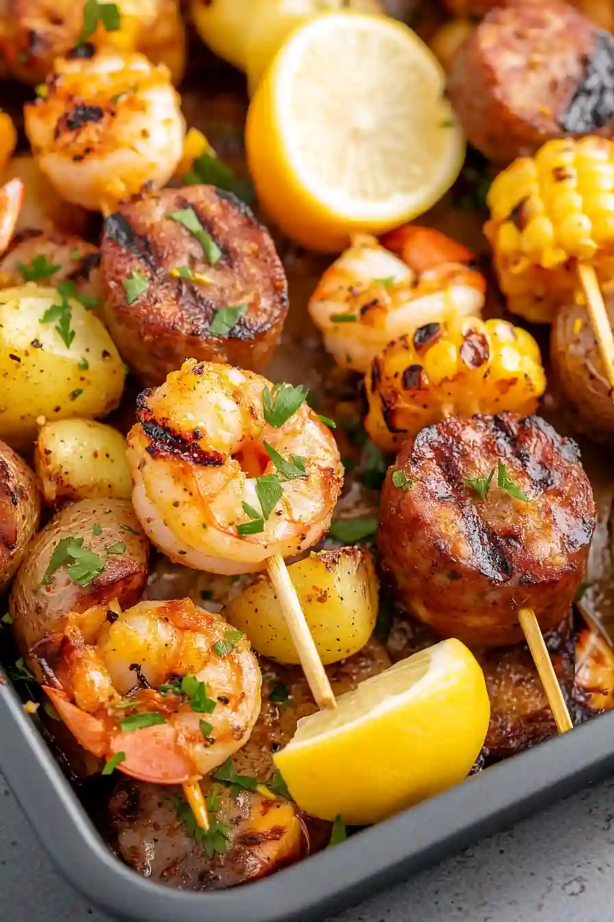 seafood boil kabobs