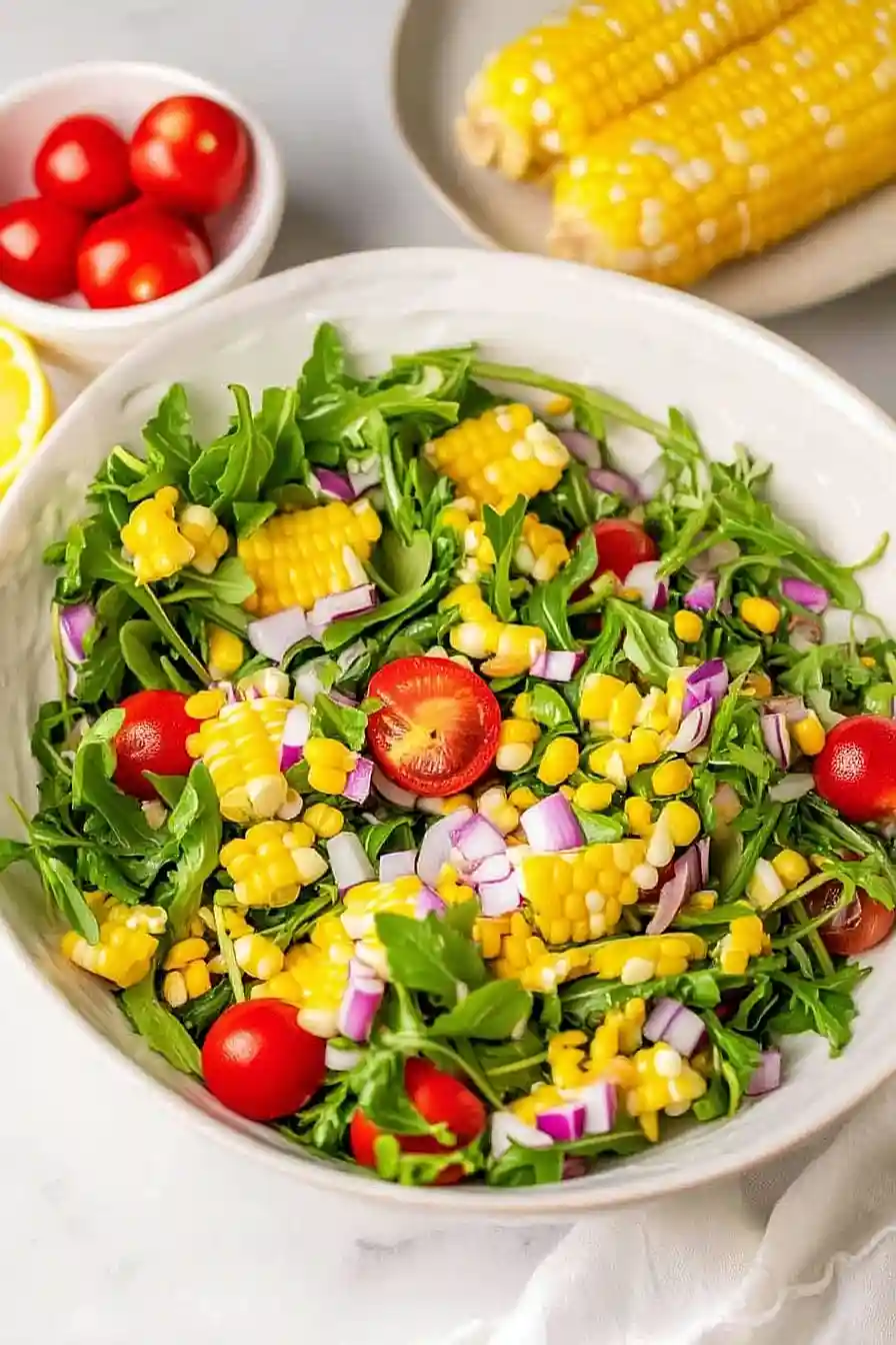 Light Corn and Arugula Salad