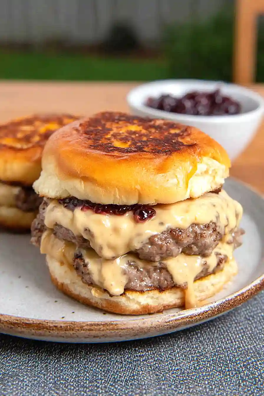 peanut butter and jelly smash burger