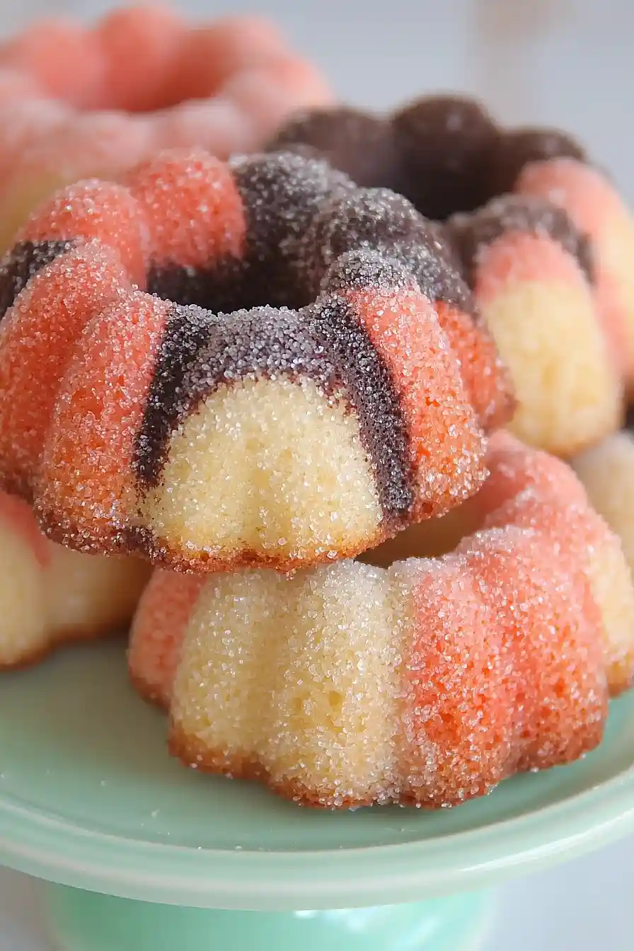 mini neapolitan cake