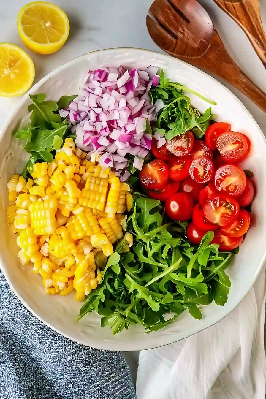 Light Corn and Arugula Salad