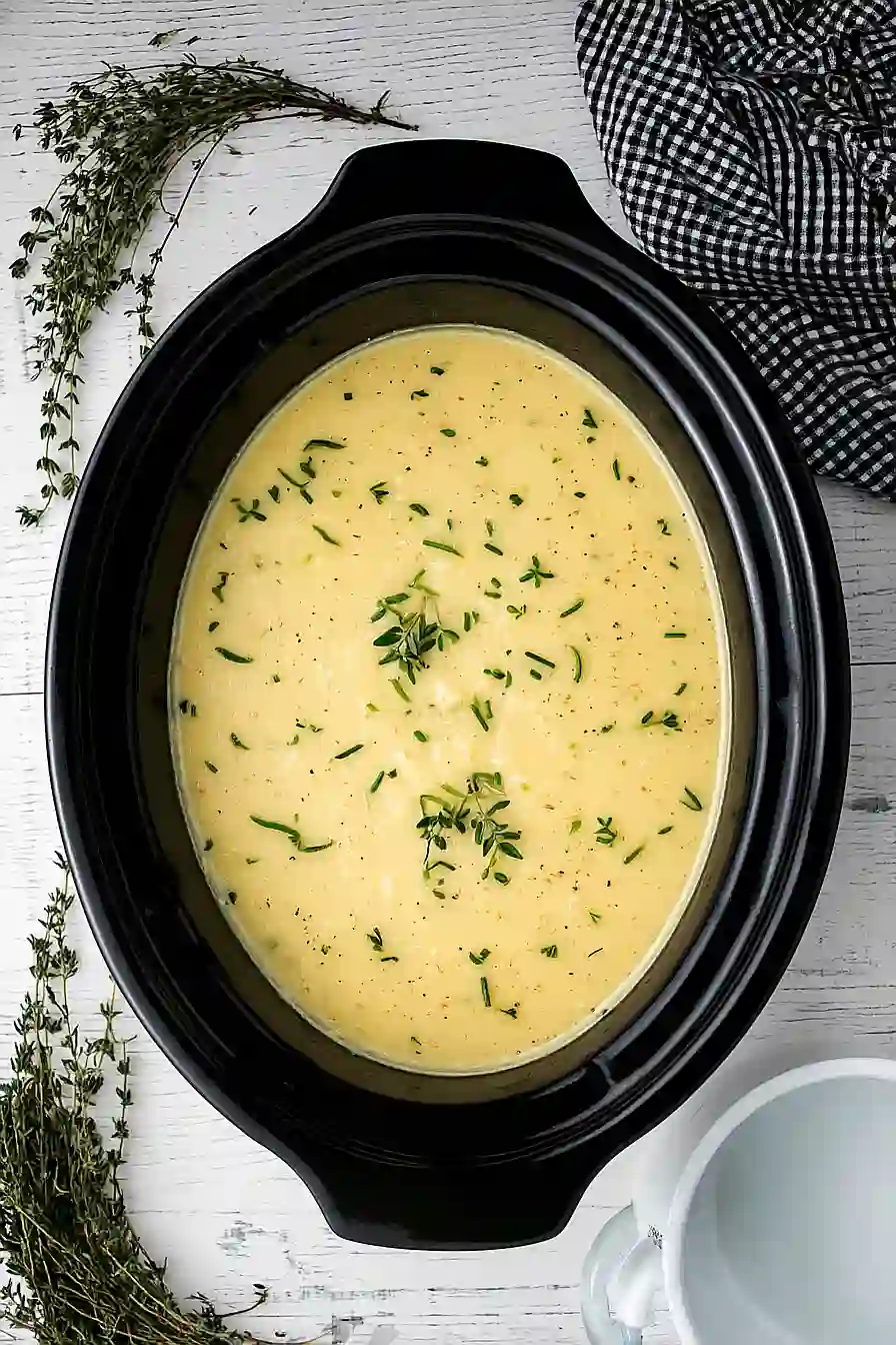 crockpot potato leek soup