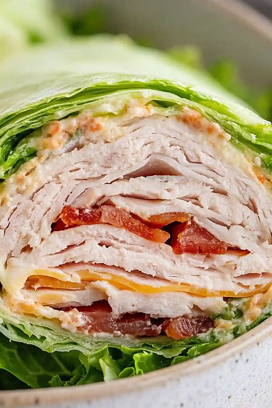 turkey bacon cheese wraps
