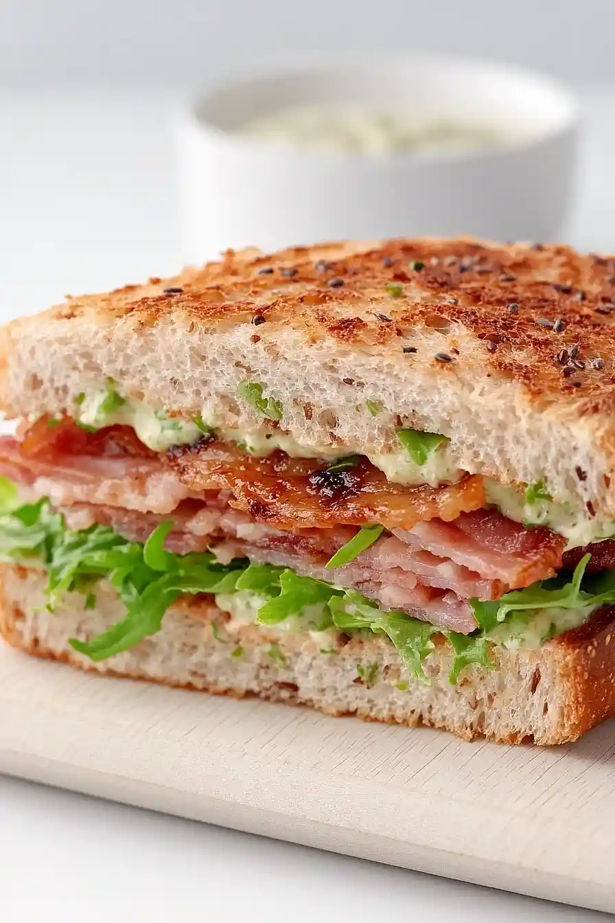 blt sandwich with herb mayo