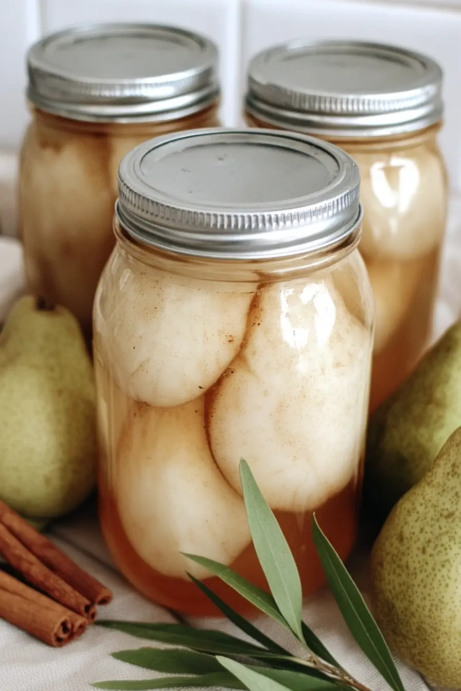 canning cinnamon pears
