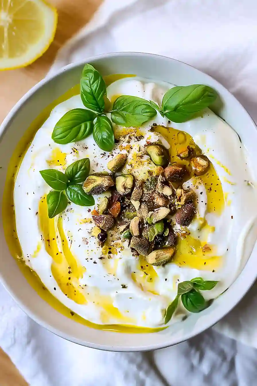 ricotta dip with pistachios