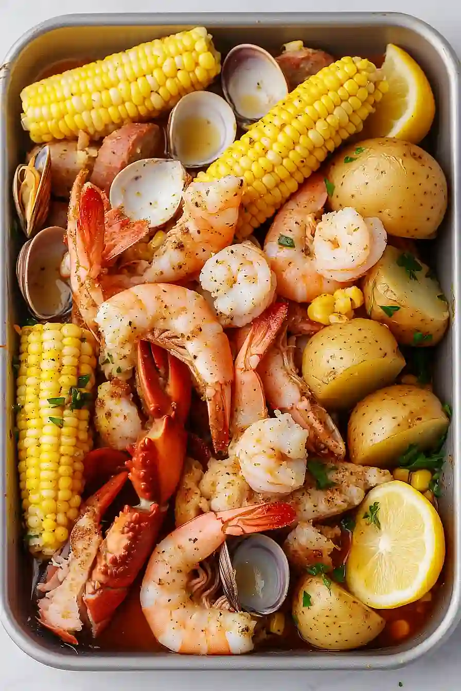 seafood boil with old bay seasoning