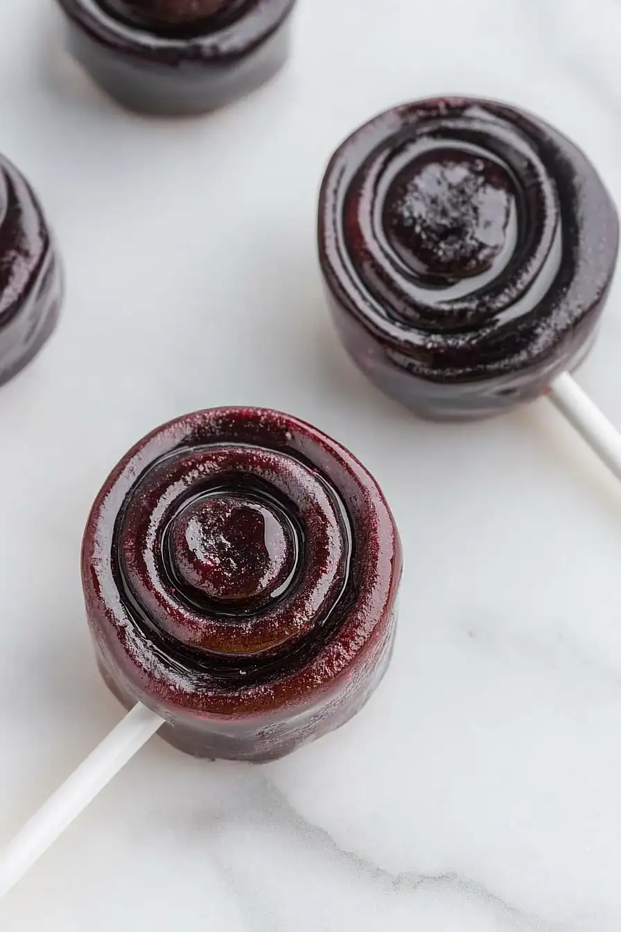 elderberry syrup lollipops
