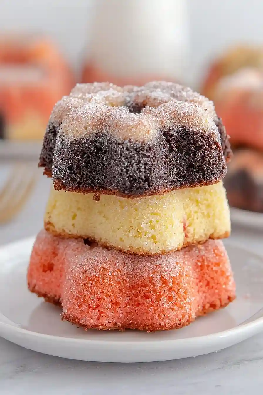 mini neapolitan cake