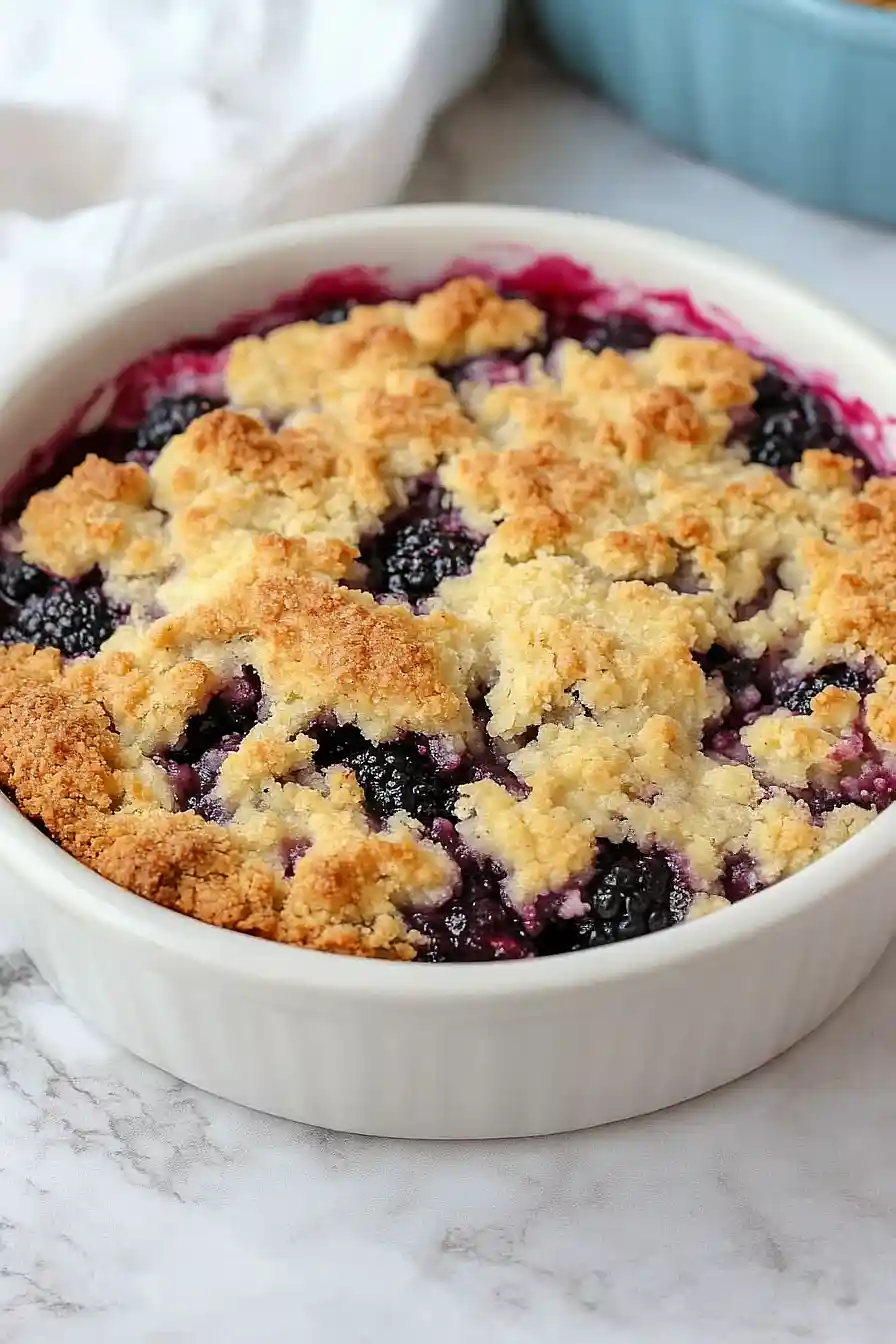 black raspberry cobbler