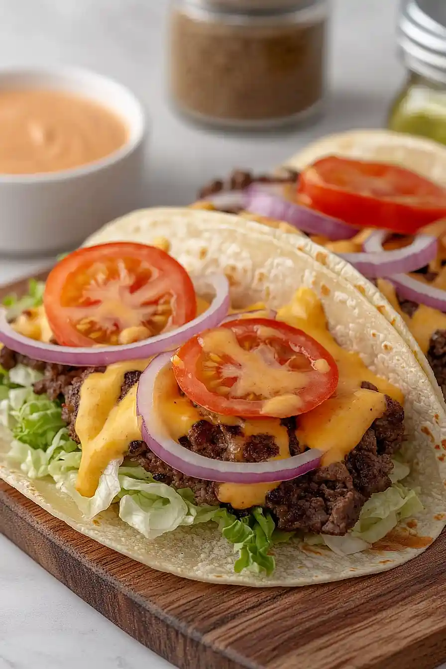 blackstone smash burger tacos