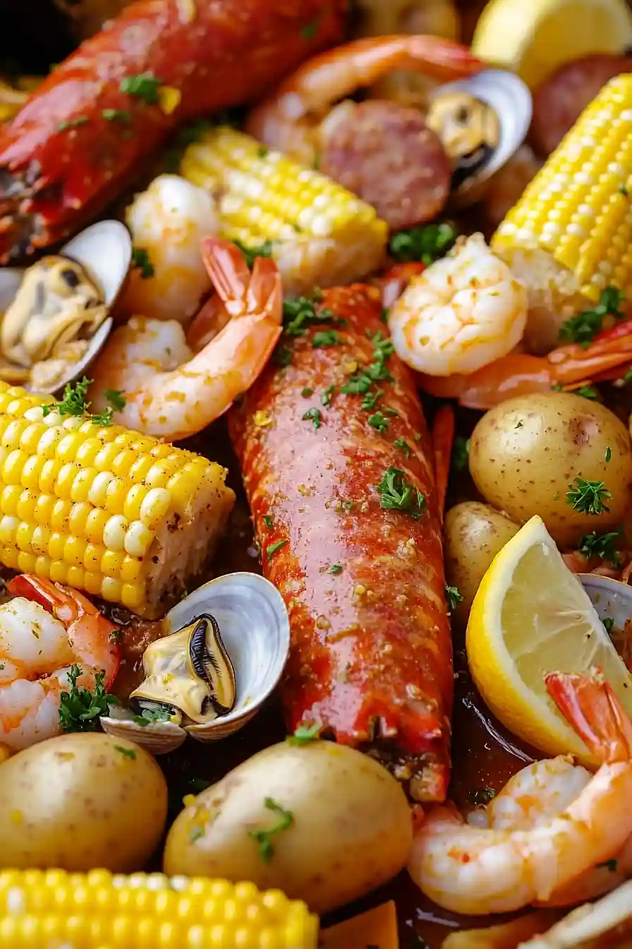 seafood boil with old bay seasoning