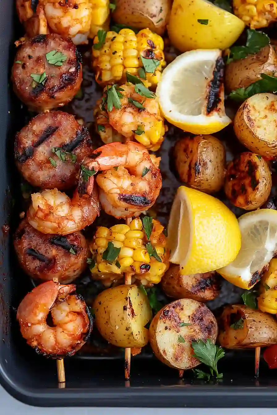 seafood boil kabobs
