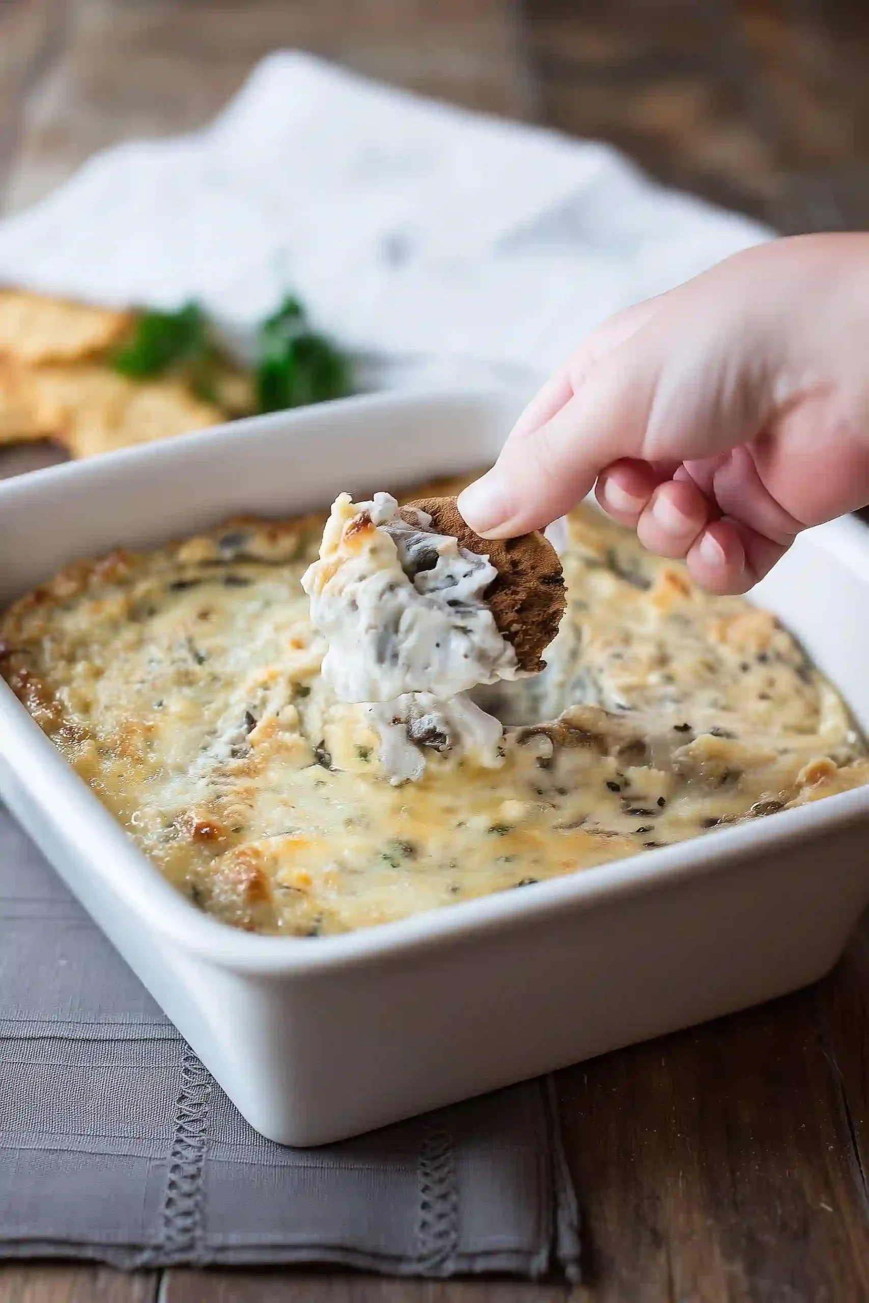 creamy mushroom dip