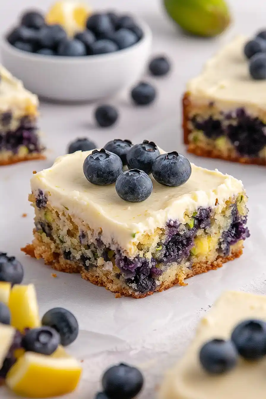 lemon blueberry zucchini cake
