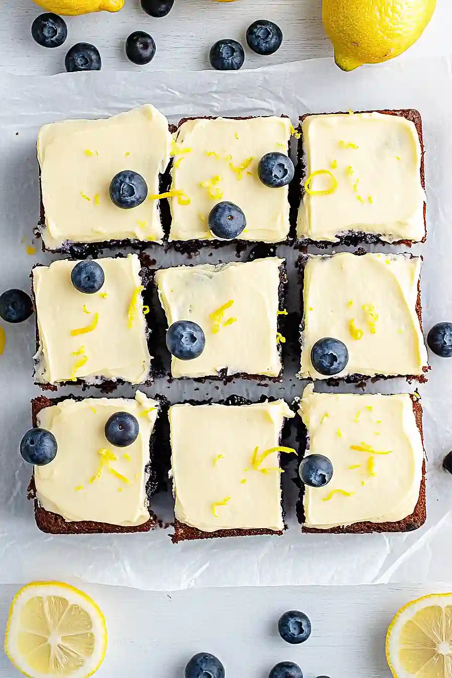 lemon blueberry zucchini cake