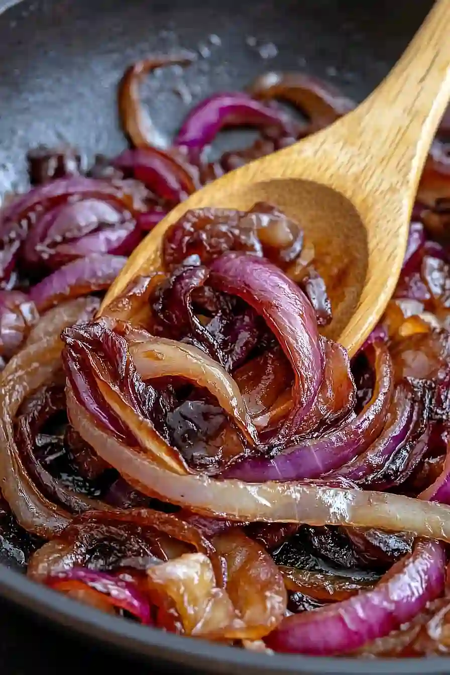 caramelized red onions