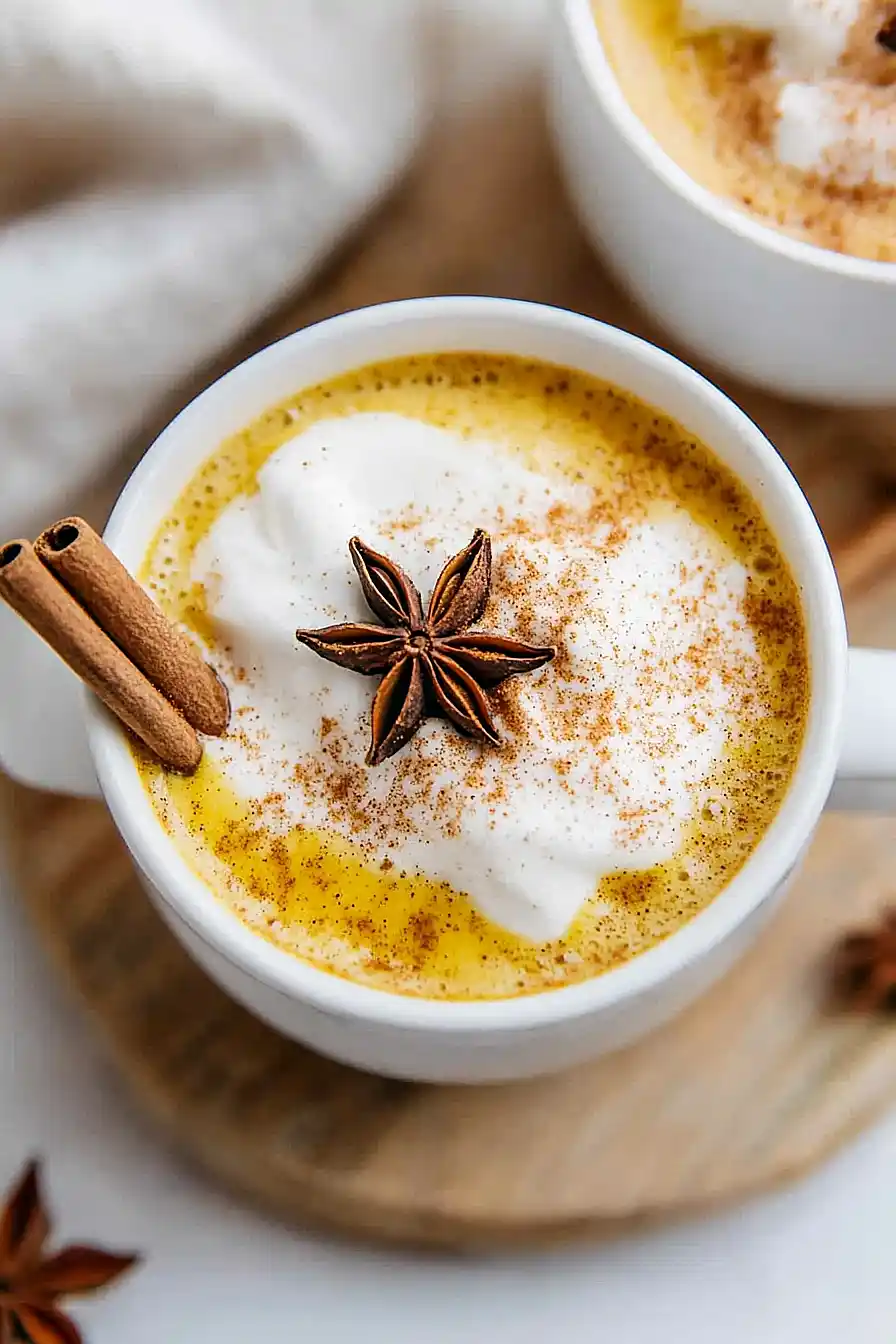 pumpkin spiced chai tea latte