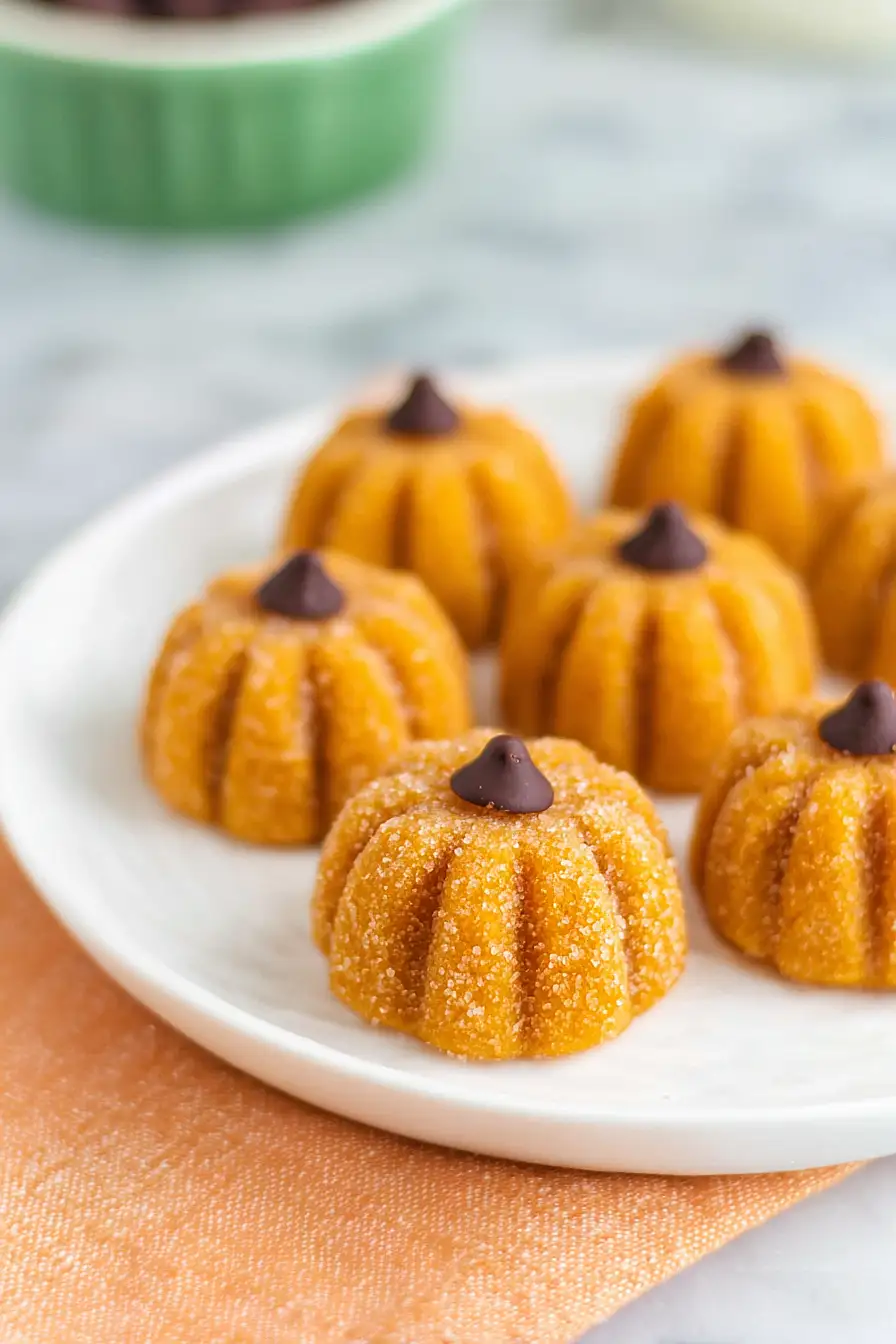 pumpkin shaped fudge