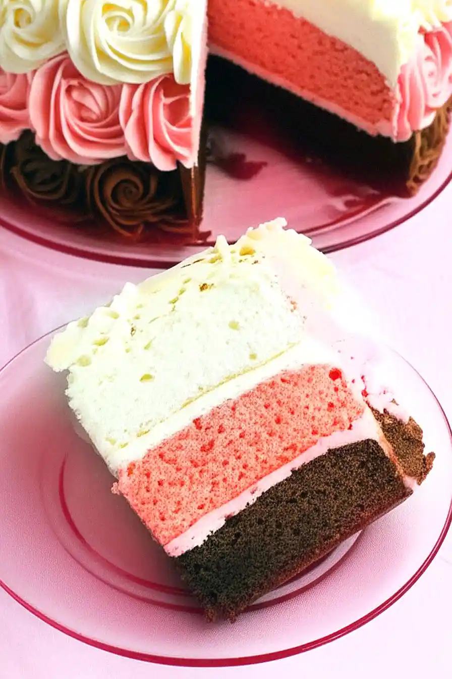 neapolitan rose cake