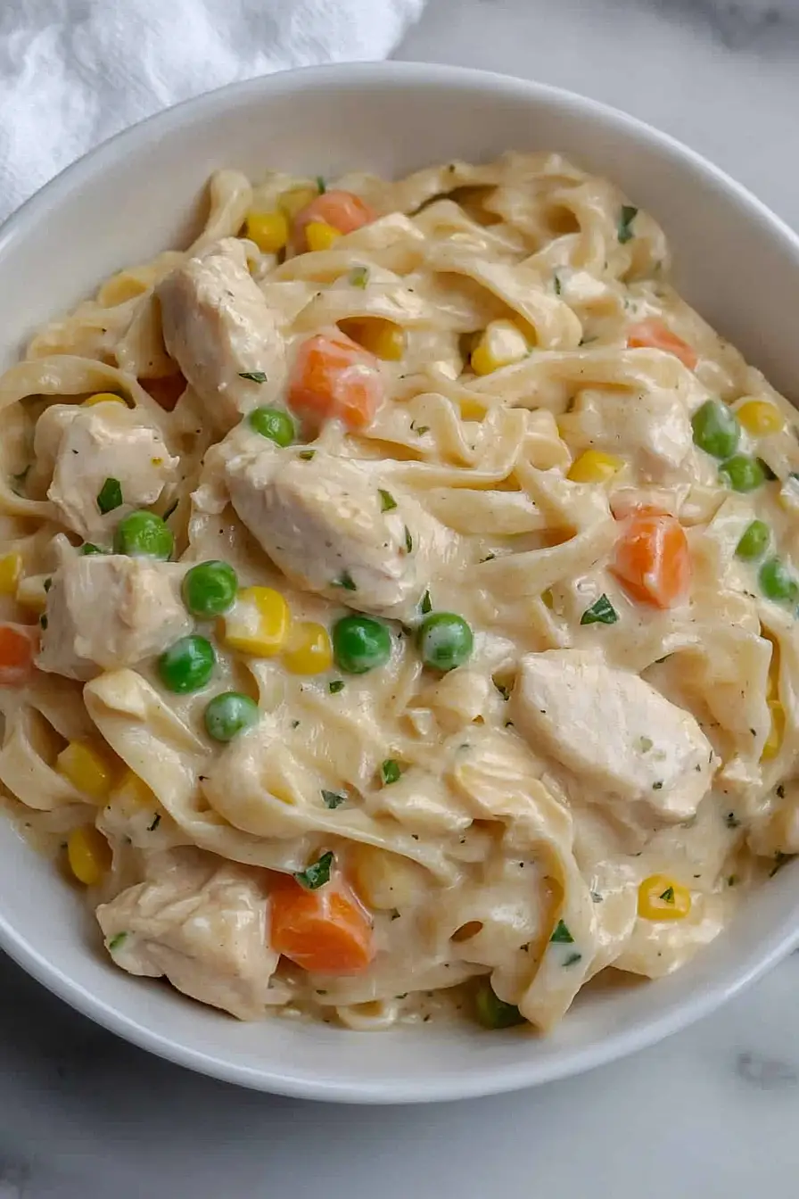 chicken pot pie pasta