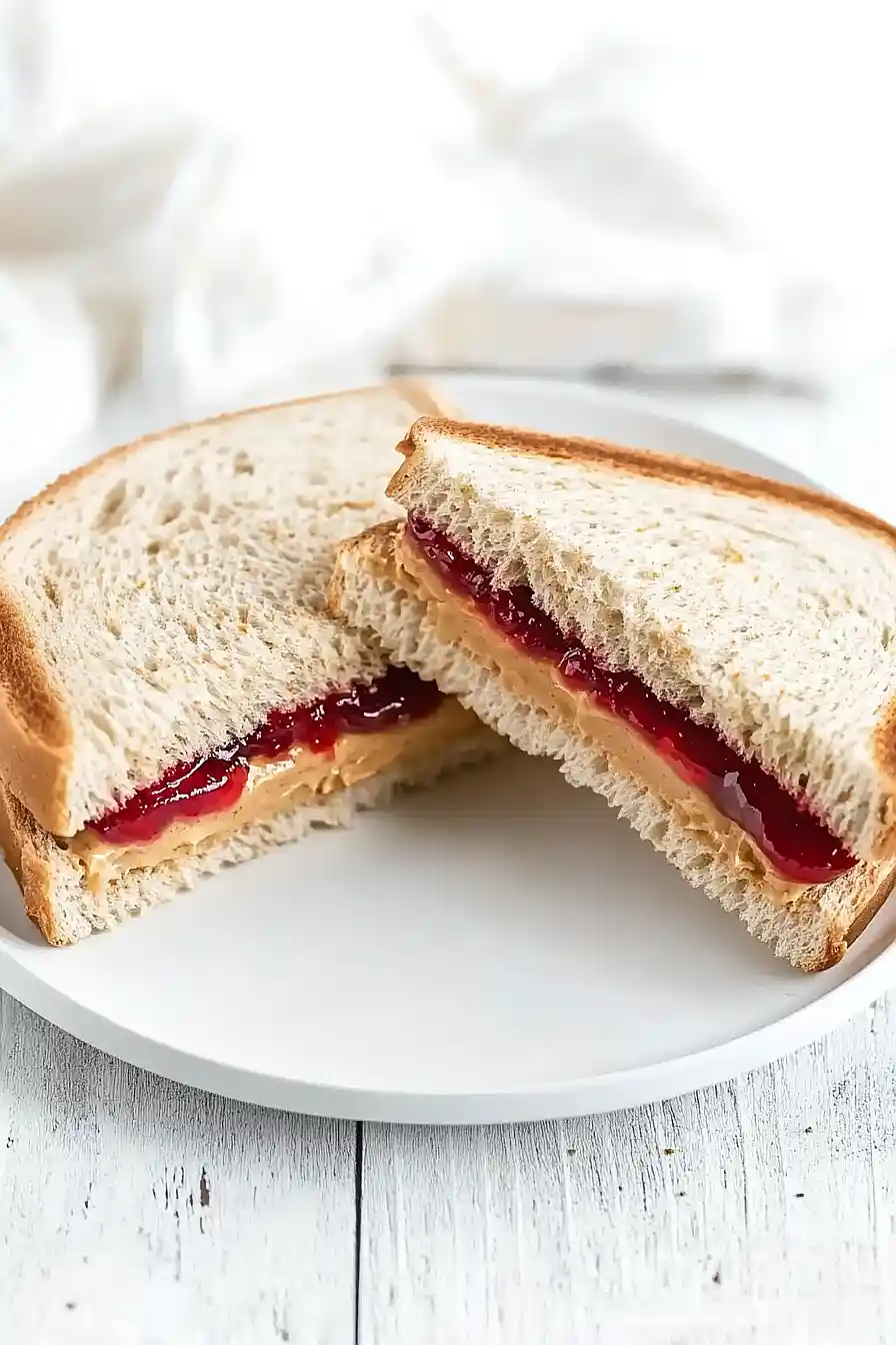 peanut butter and jelly sandwich cake
