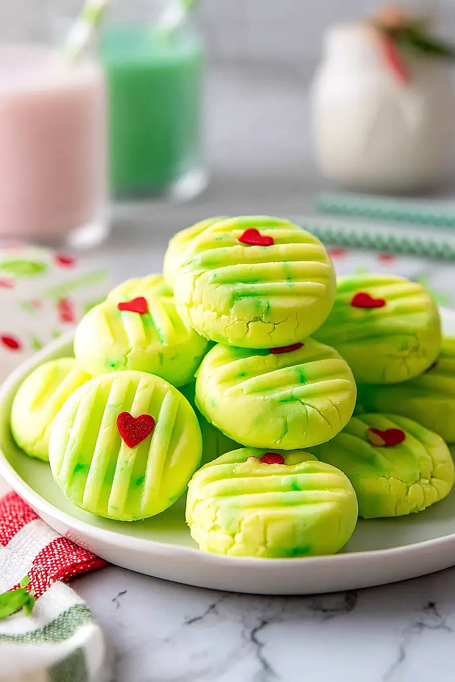 grinch cream cheese mints