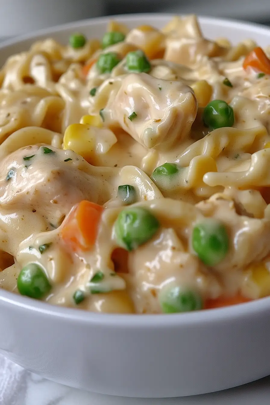 chicken pot pie pasta