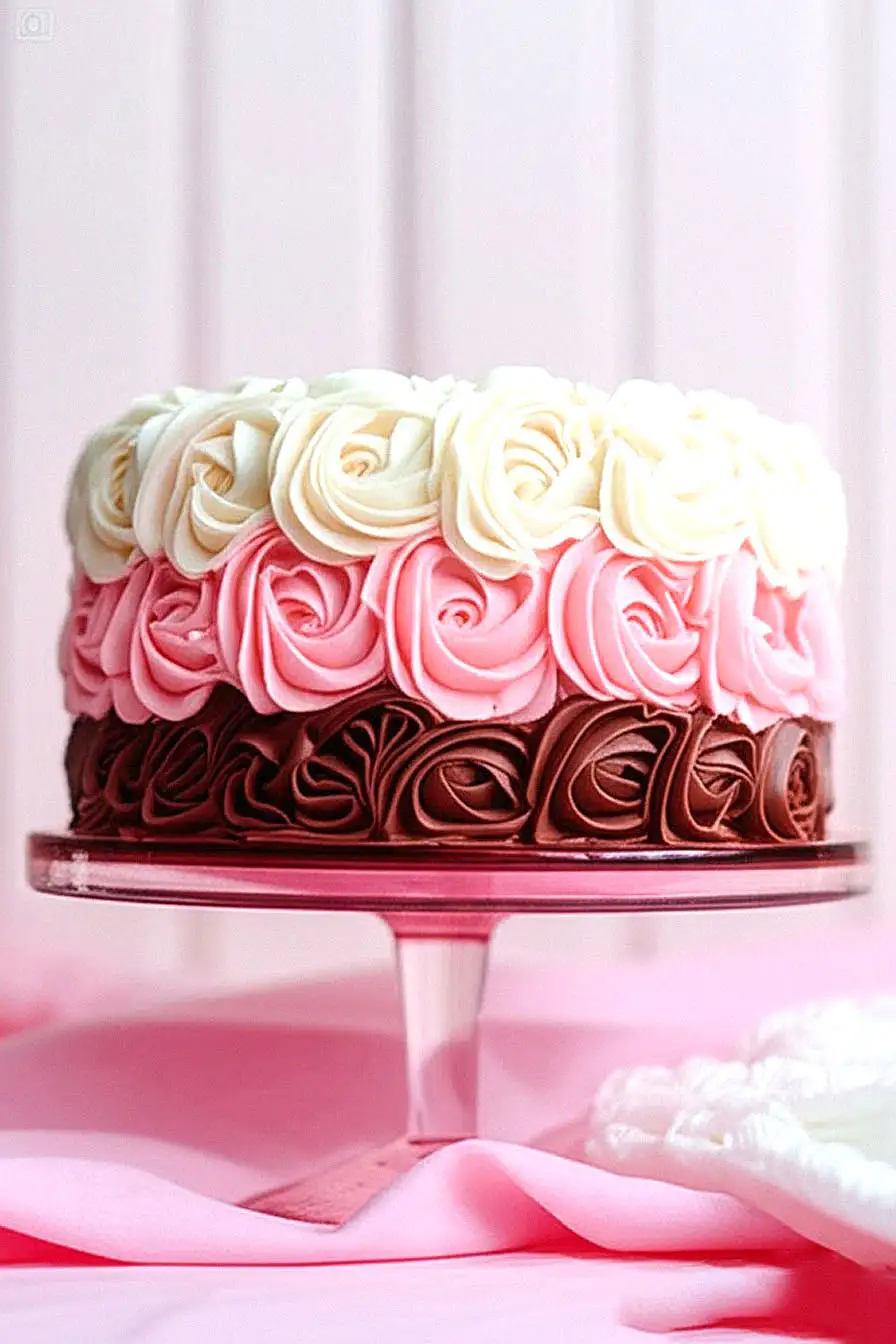neapolitan rose cake
