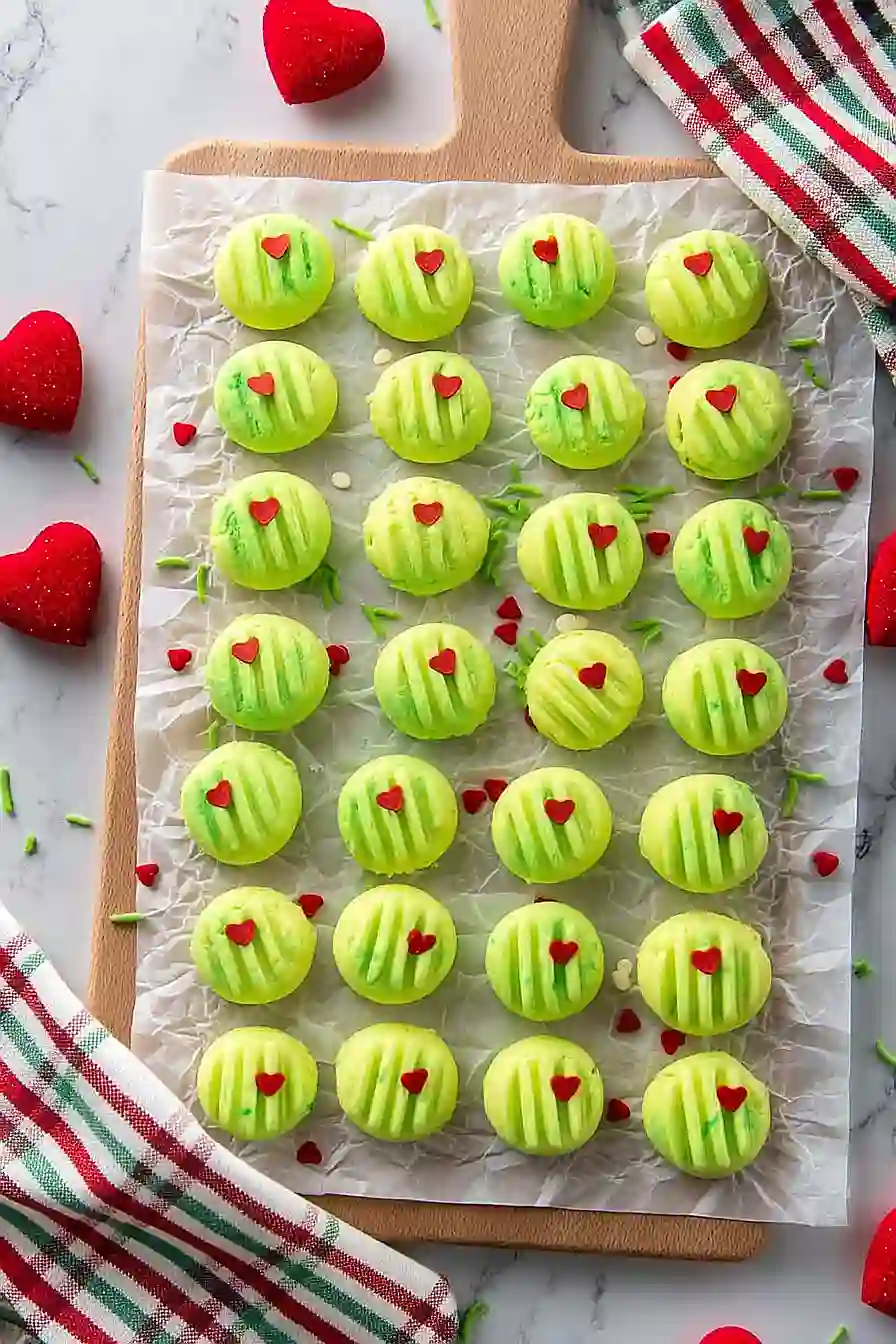 grinch cream cheese mints