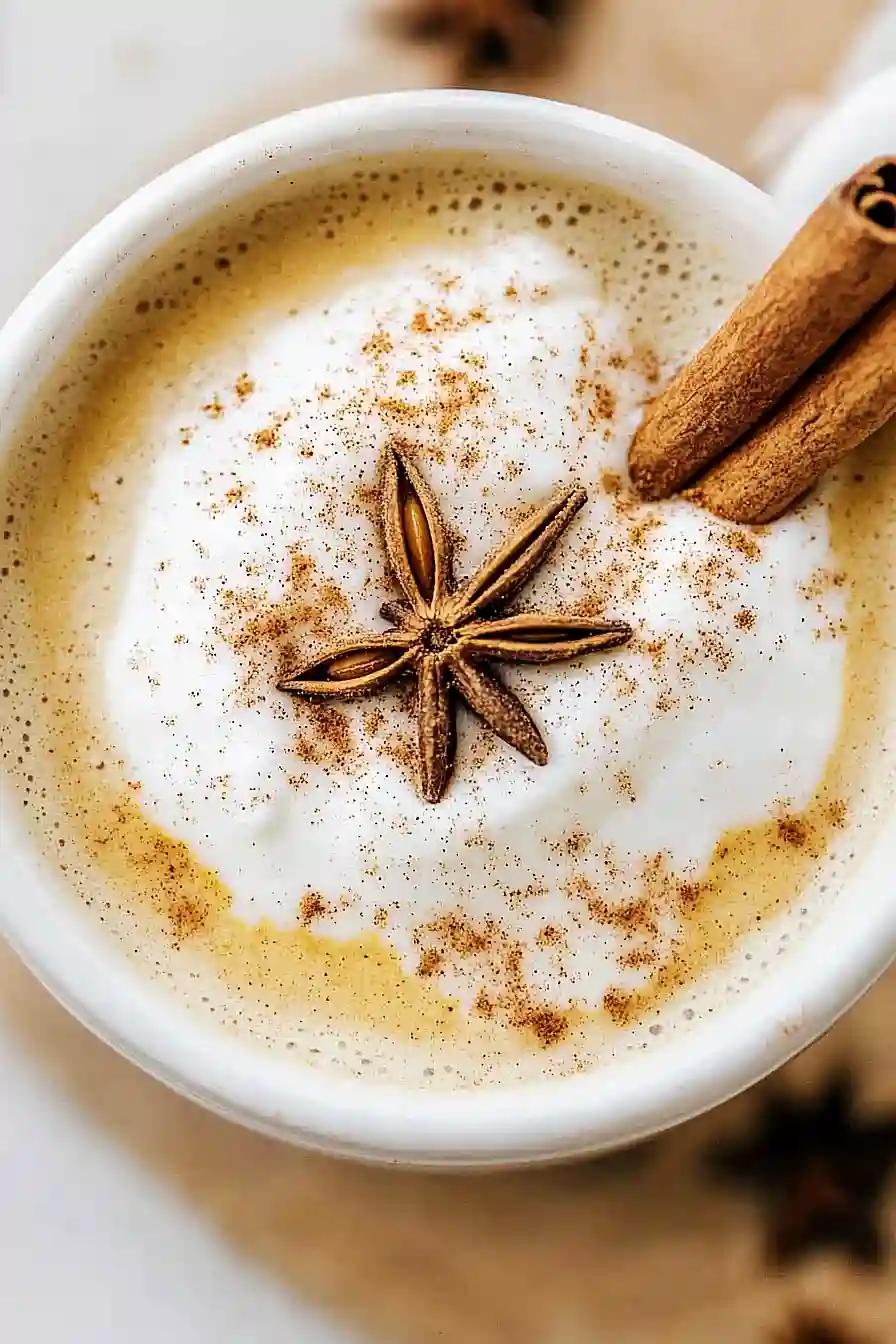 pumpkin spiced chai tea latte